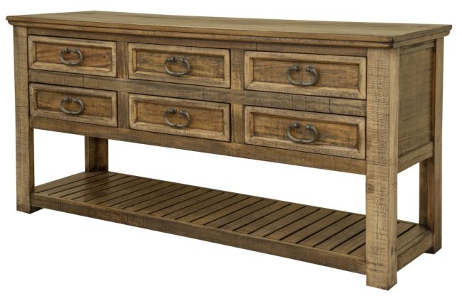 SABINAS 6 DRAWER SOFA TABLE