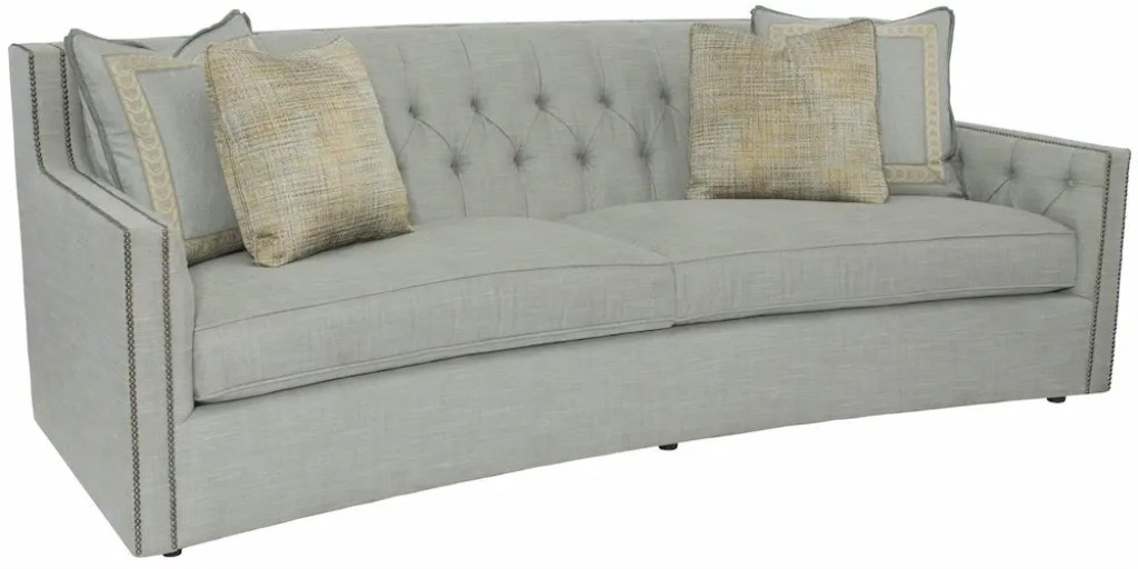 CANDACE BLUE CURVED SOFA