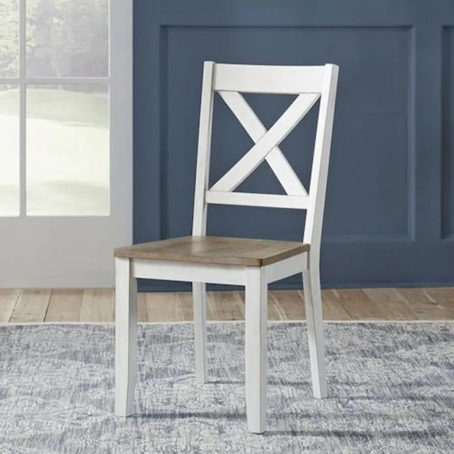 SALVADOR WHITE SIDE CHAIR - Image 3