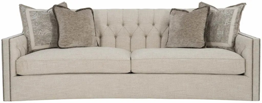 CANDACE LINEN CURVED SOFA