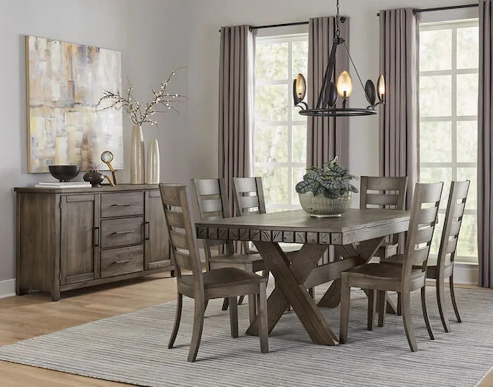 DEVLIN GREY 72" DINING TABLE