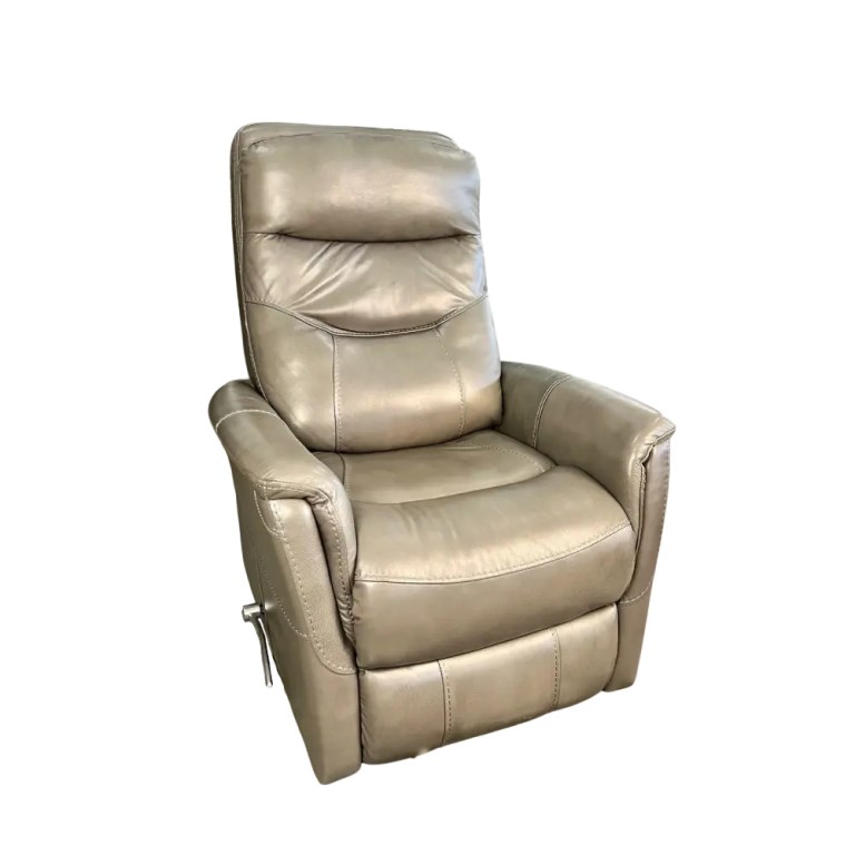 LINCOLN SLATE MANUAL LEATHER RECLINER