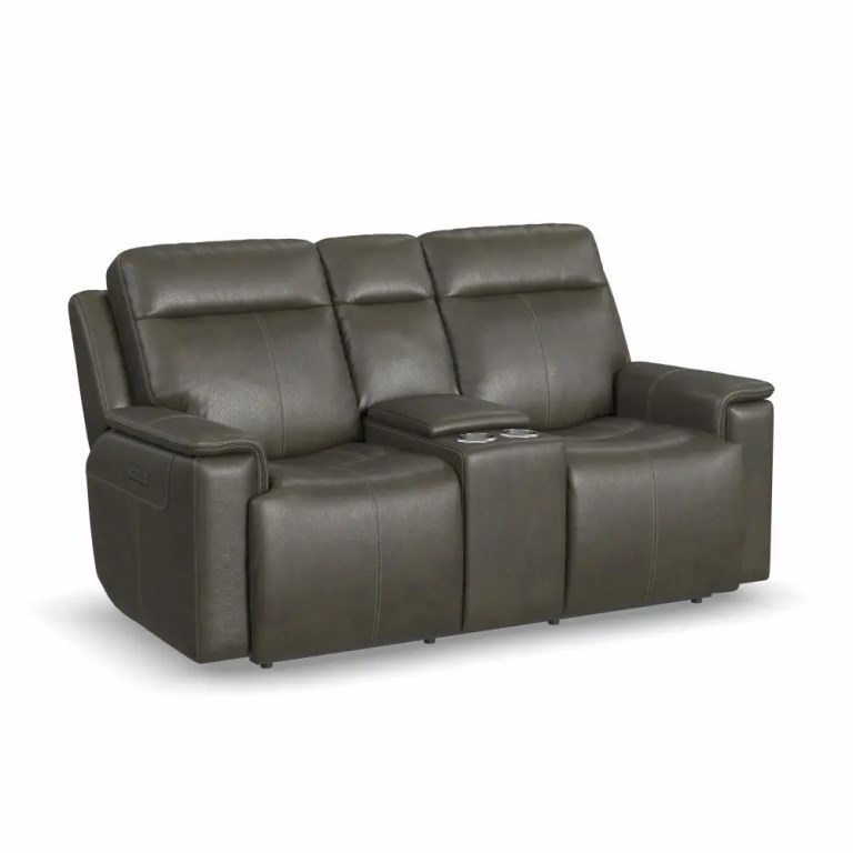 ODELL GREY PWR RECL LOVESEAT