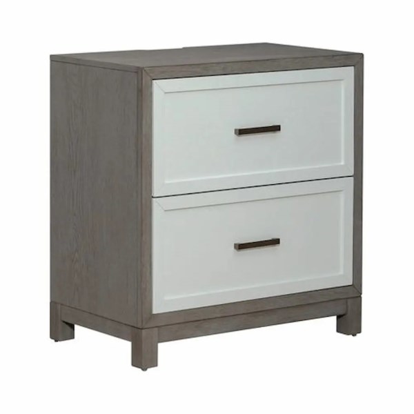 PALMS TWO DRAWER NIGHTSTAND